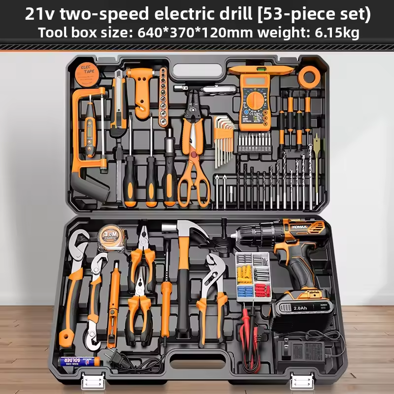 Cordless Drill Kit | All-Purpose Hardware Repair Tools | Car &amp; Electrician Tool Combo Home Electric Tool Set
