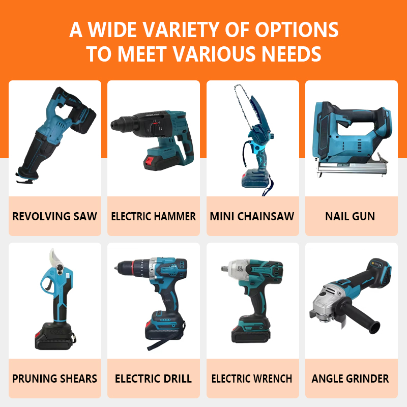 Portable Wireless Battery-Powered Variable Speed Impact Drill 110V Cordless With LED Light OEM Customization 1 Year Warranty