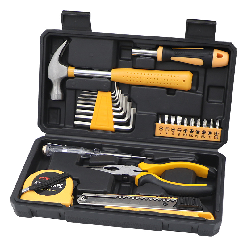 OEM Customizable Household Manual Electric Woodworking Tools Kit Hard Case Carbon Steel Combination Repair Gift Set