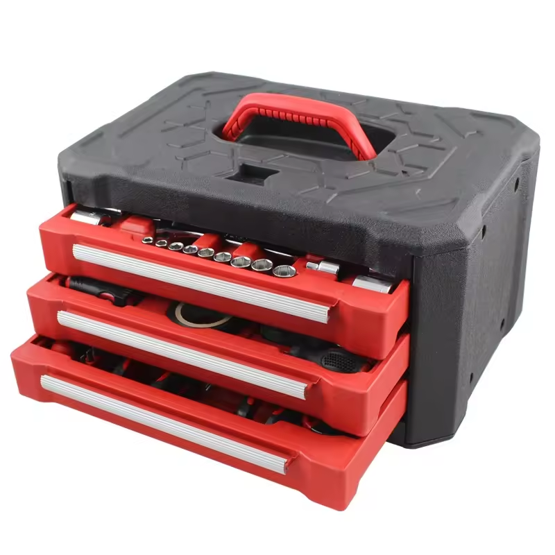 Peaktop 99-Piece Emergency Tool Set, Household Hand Tool Kit, Home Repair and Car Maintenance Tool Set