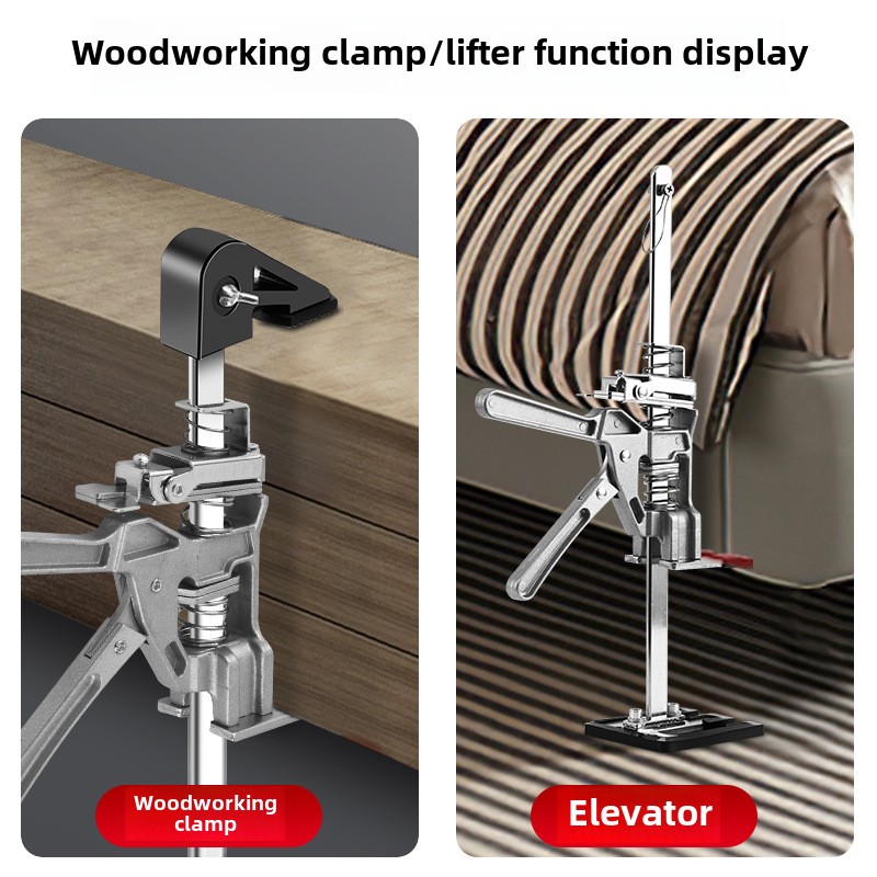Industrial Metal Height Adjuster for Doors Windows Woodworking Adjustable Tile Positioning 0kg Top Fine Tuning Height Adjuster