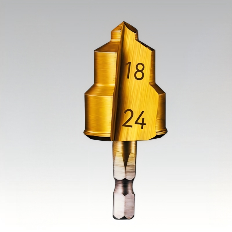 Titanium Plating Countersink Drill Bits - Pipe End Preparation Tools for Plumbing