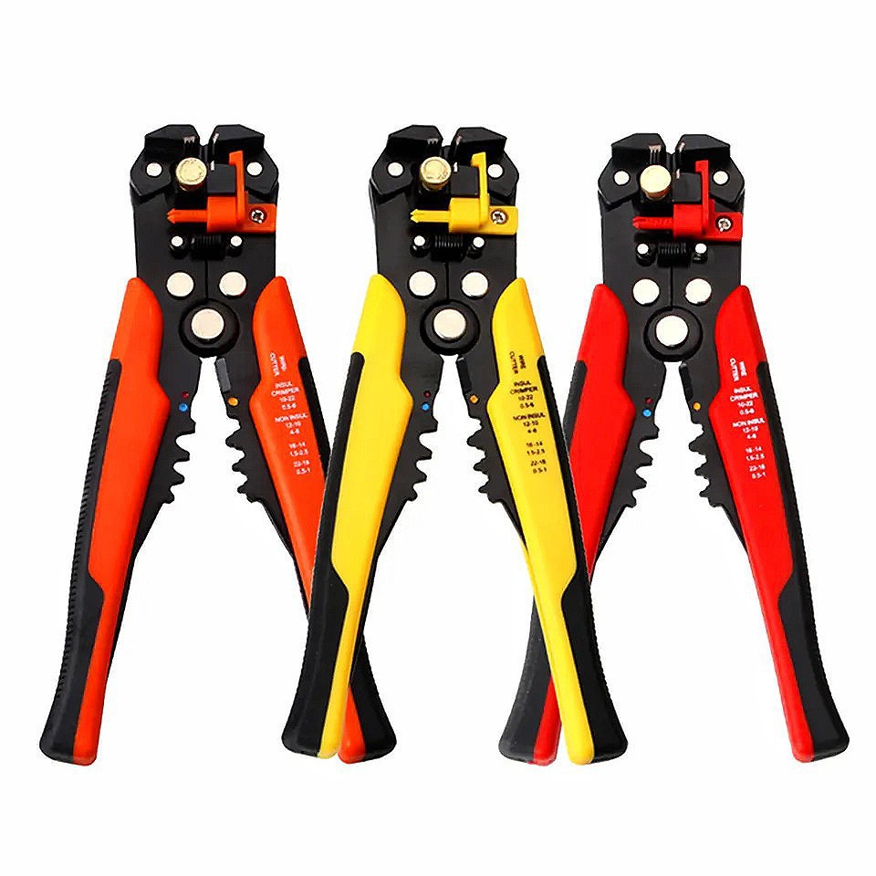 Professional Geruide Automatic Wire Stripper Crimper Electrician Tool 10-24AWG Wires Heavy Duty DIY Cable Cutter for Home Repair