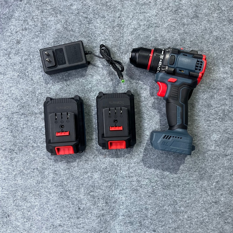 High-Power Lithium-Ion Cordless Impact Drill Set with Hard Case Multi-Functional for Car &amp; Home Repair OEM Customizable