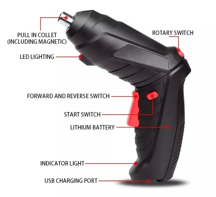 Industrial Household Electric Screwdriver Set 3.6v Mini Rechargeable Multi-function Lithium Battery Household Tool Set