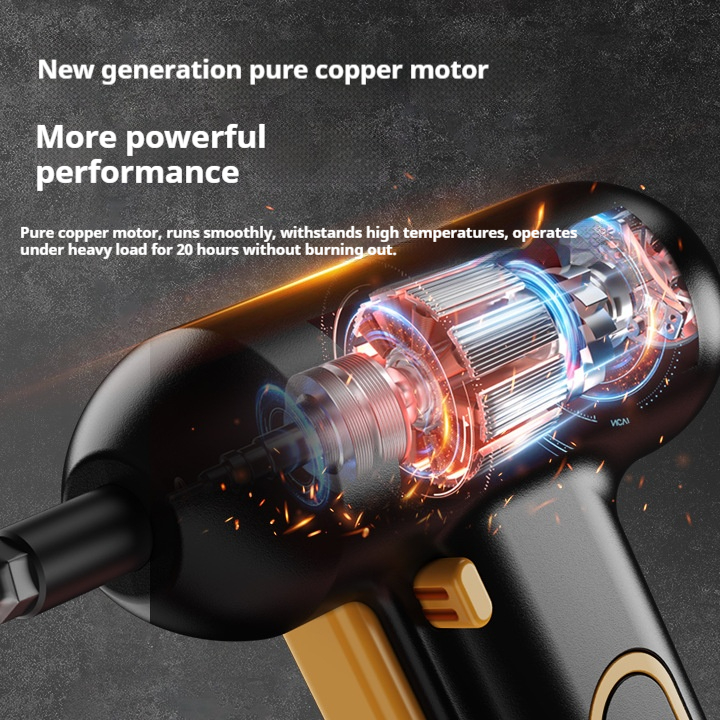 Fully Automatic Rechargeable Electric Screwdriver Set Small Mini Hand Drill with High Power Convenient Tool for Home Office Use