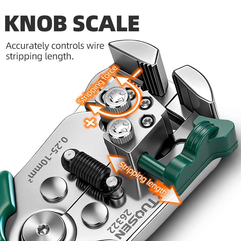 Automatic Cable Wire Stripper, Multi-Function Electrician Crimper, Self-Adjusting Cutter Electrical Wire Repair Tool