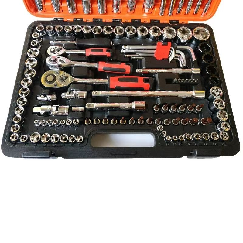 151PCS All-in-One Manual Tool Kit-Heavy Duty Stainless Steel Hand Tools Set Hard Case for DIY Repair Home Improvement Outdoor