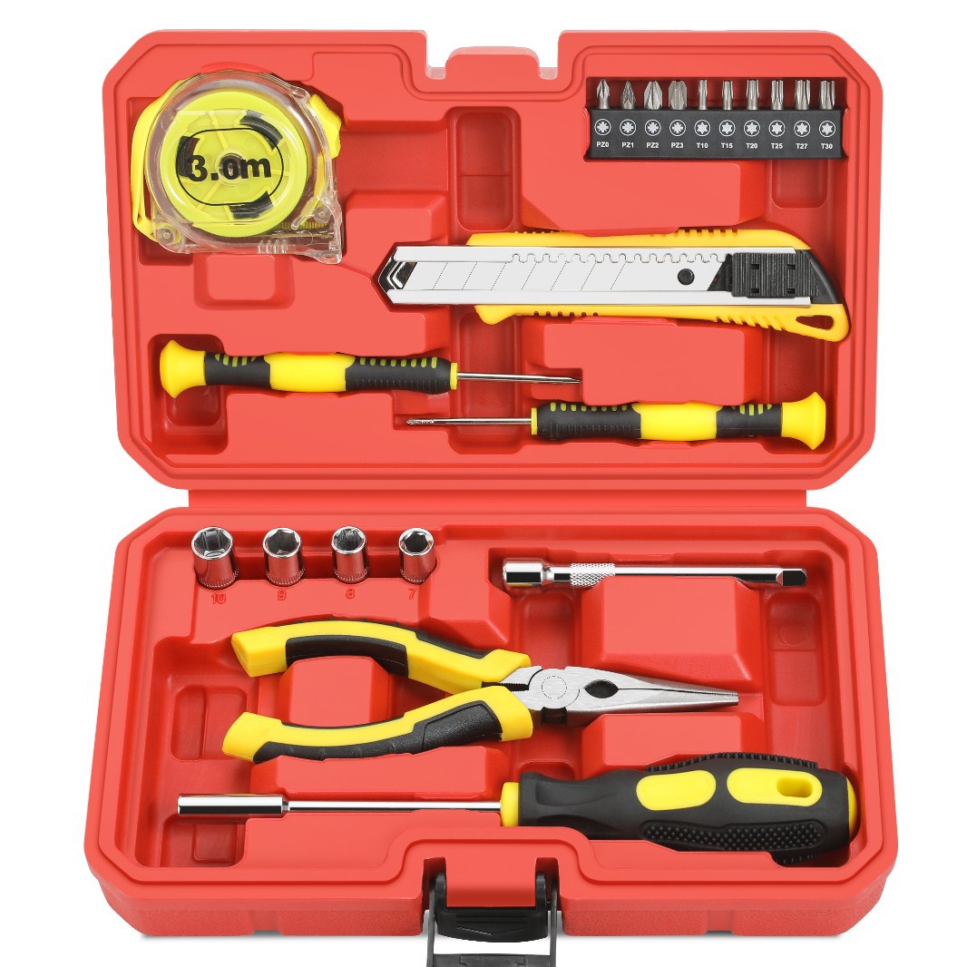 125-Piece OEM Steel Household Tool Set Auto Repair Multi-Functional Hand Tool Box with Hard Case for DIY Daily Maintenance