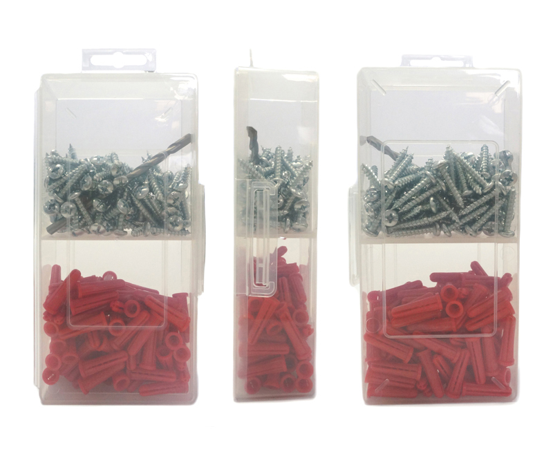 Manufacturer Customization Conical Anchor Kit With Drill Bit Plastic Screw Anchors Set Nylon Drywall Anchors Wall Plug Unit