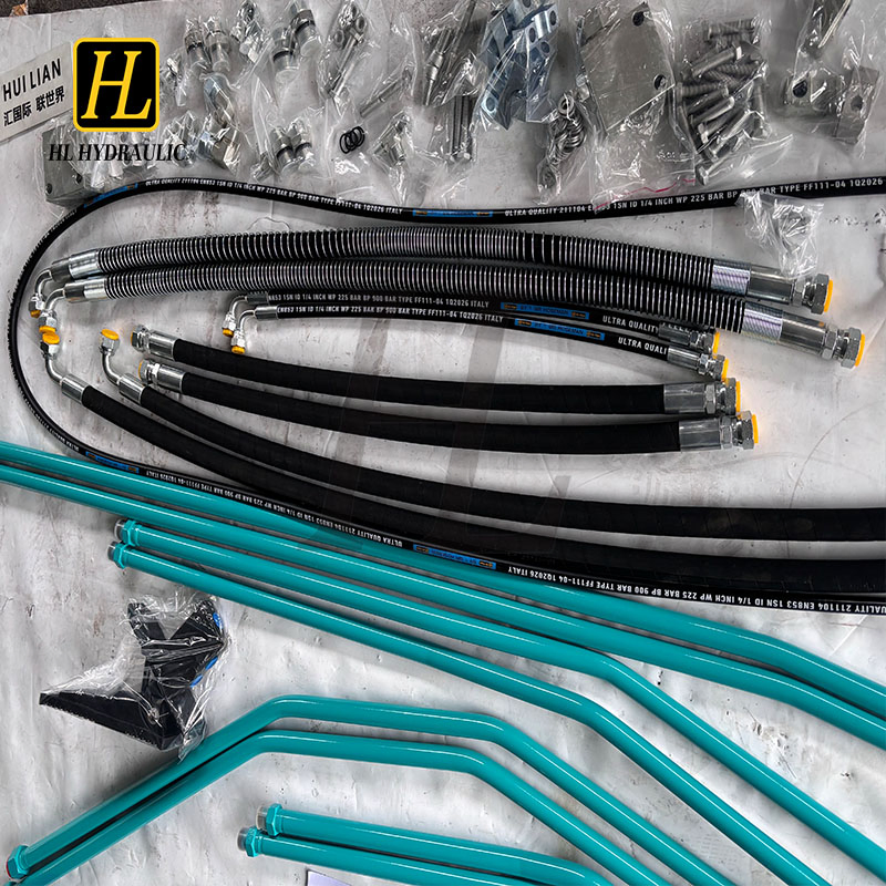 Sk75-11 Factory Direct Supply Excavator Hydraulic Breaker Pipeline Kits Original Hole Direct Mount No Cutting Needed Hammer Hydraulic Circuit Accessory Parts