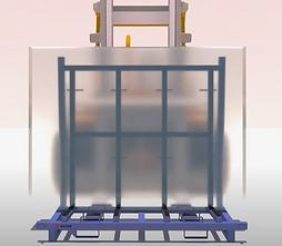 J Compact Metal L Frame Glass Shelving Carrying Handling Storaging System