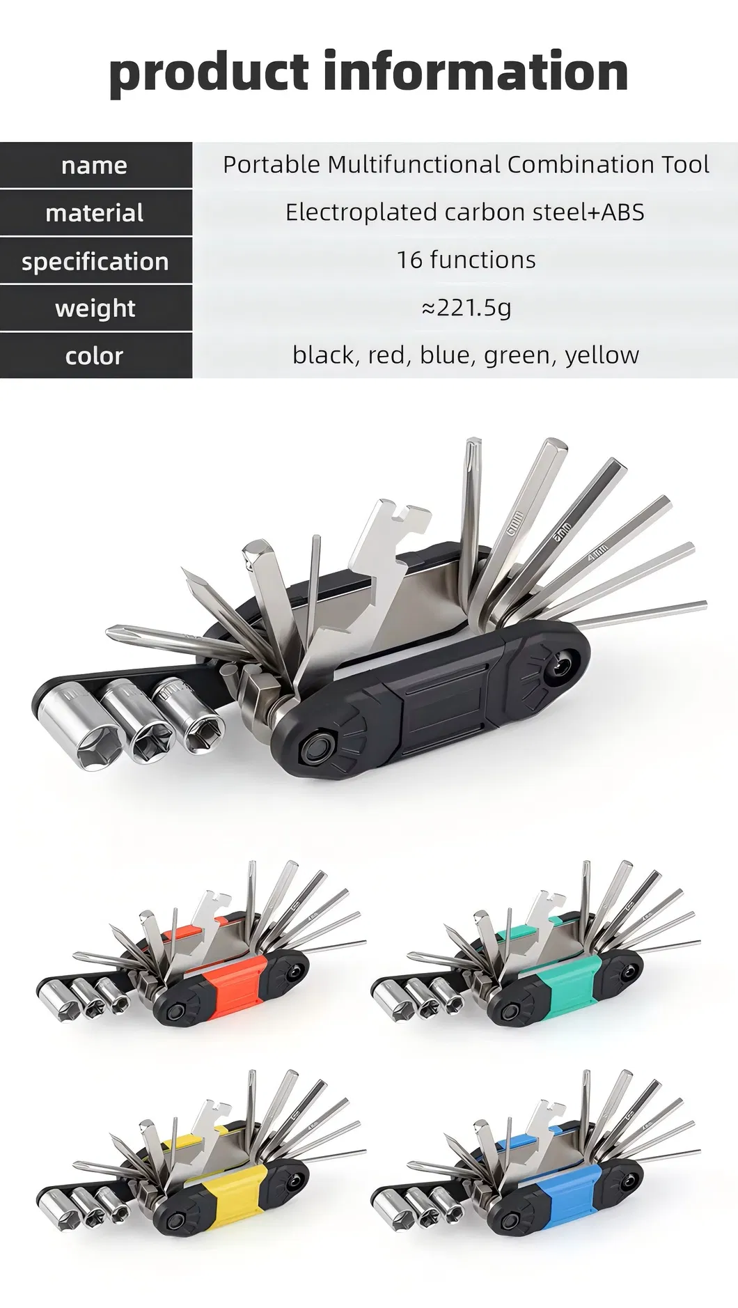Outdoor Emergency Bike Repair Tool Kit EDC Multitool Survival Gadget Item Bicycle Mini Multi Function Tools Gadgets