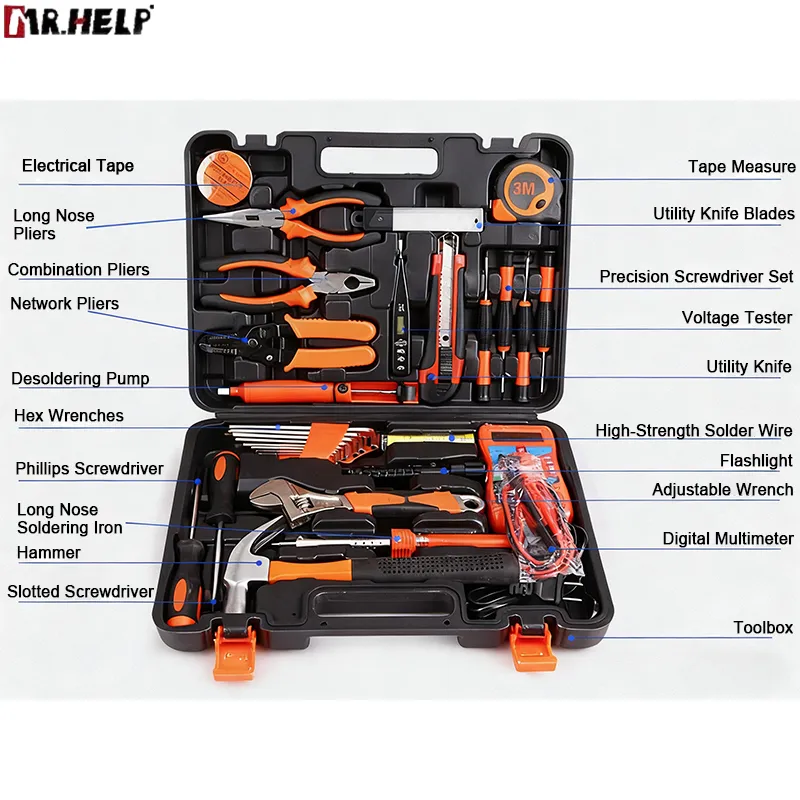 22PCS Hardware Tool Household Hand Tool Kit