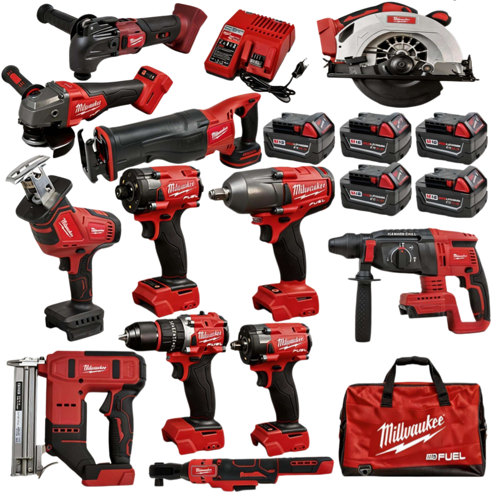 Factory Direct Sales, 19-in-1 Portable Power Tool Set with LED Light, Suitable for Auto Repair, Construction and Woodworking.