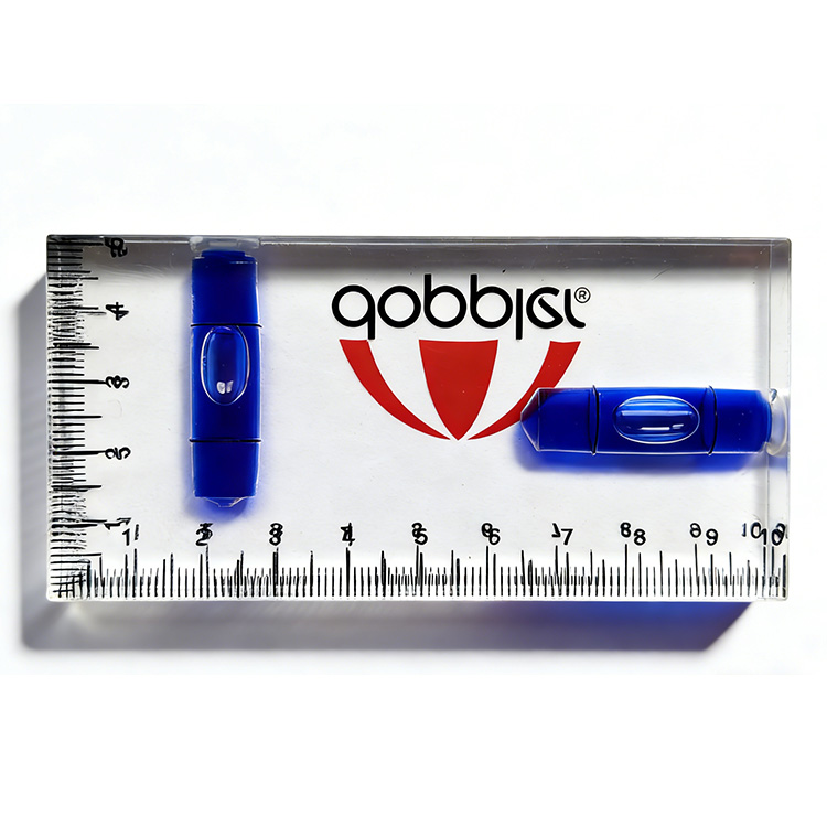 Fully Transparent Two-way Integrated Mini Level, Horizontal Bubble, Household Water and Electricity Multi-purpose Tool