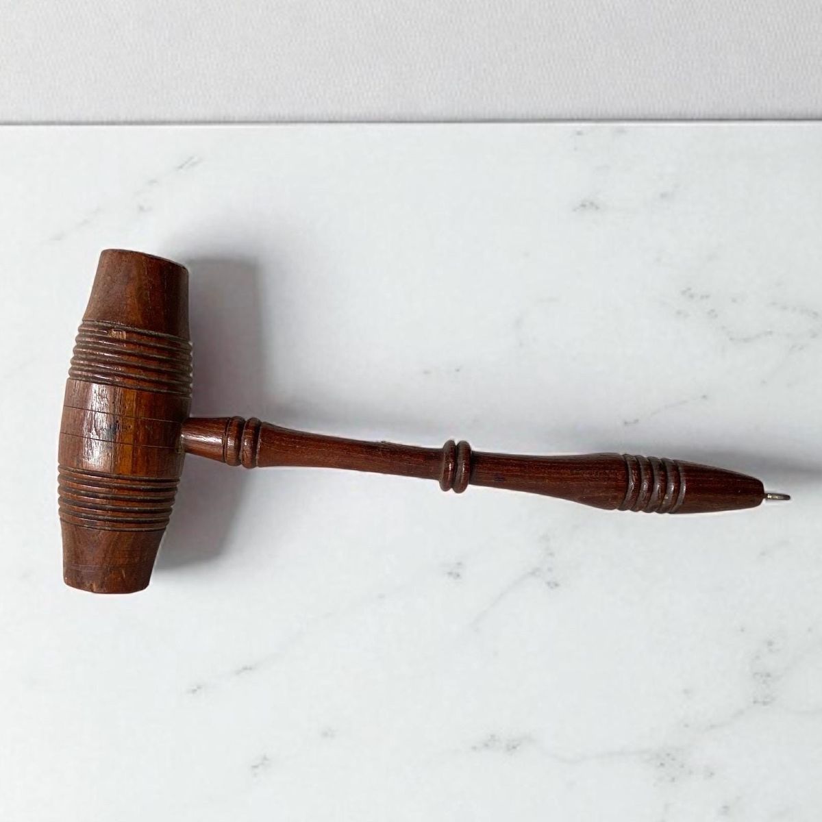 Traditional Wooden Hammer Tool For Wood Craft Projects And Multipurpose Repair Tool Performance