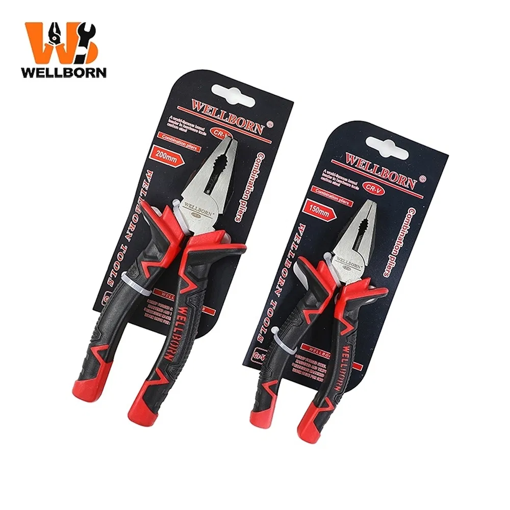 Effort-Saving Design a-004 Large-Ear Handle Steel Wire Professional Plier for Furniture Assembly