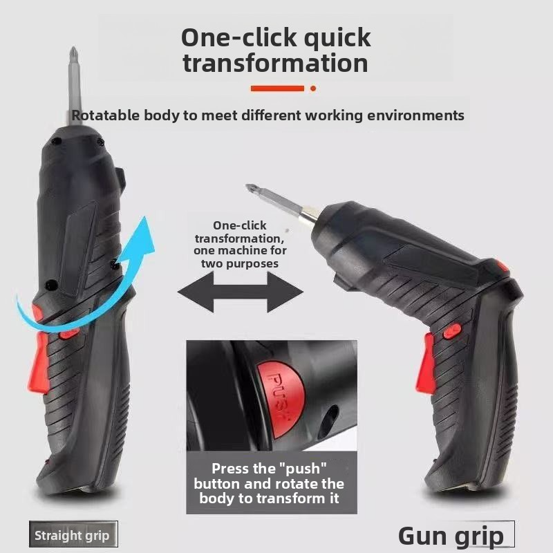 Mini Electric Screwdriver Set 45 One Multifunctional USB Charging Brushless Motor 3 Nm Torque Household Furniture Installation