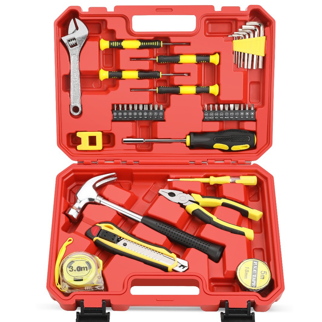 125-Piece OEM Steel Household Tool Set Auto Repair Multi-Functional Hand Tool Box with Hard Case for DIY Daily Maintenance