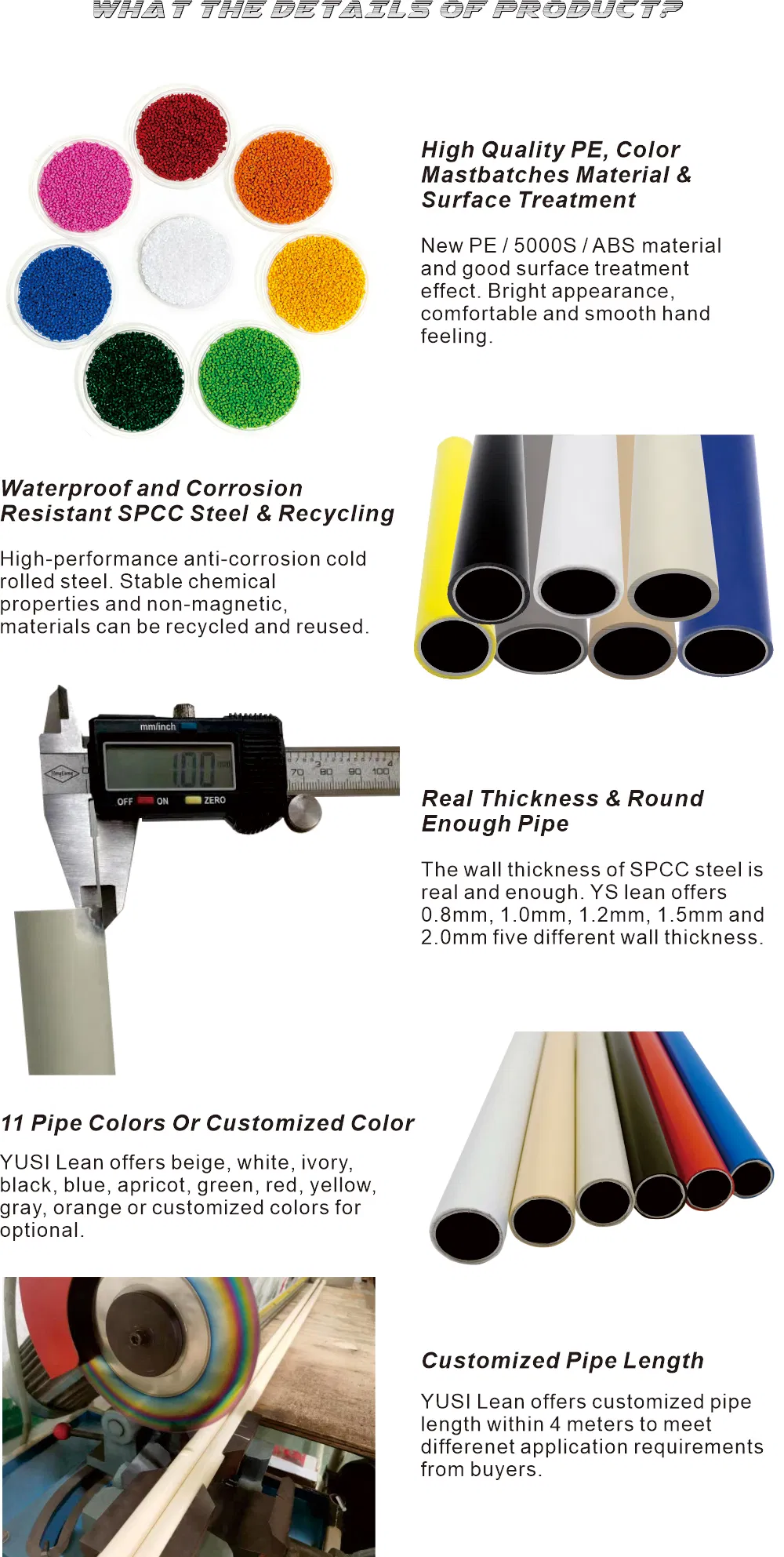 Detailed Photos of Lean Pipe System