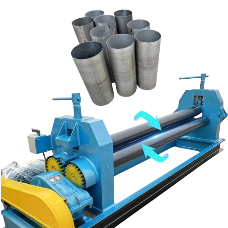 Pipe Rolling Machine Sheet Metal Steel Plate Tube Bending Roller Machine