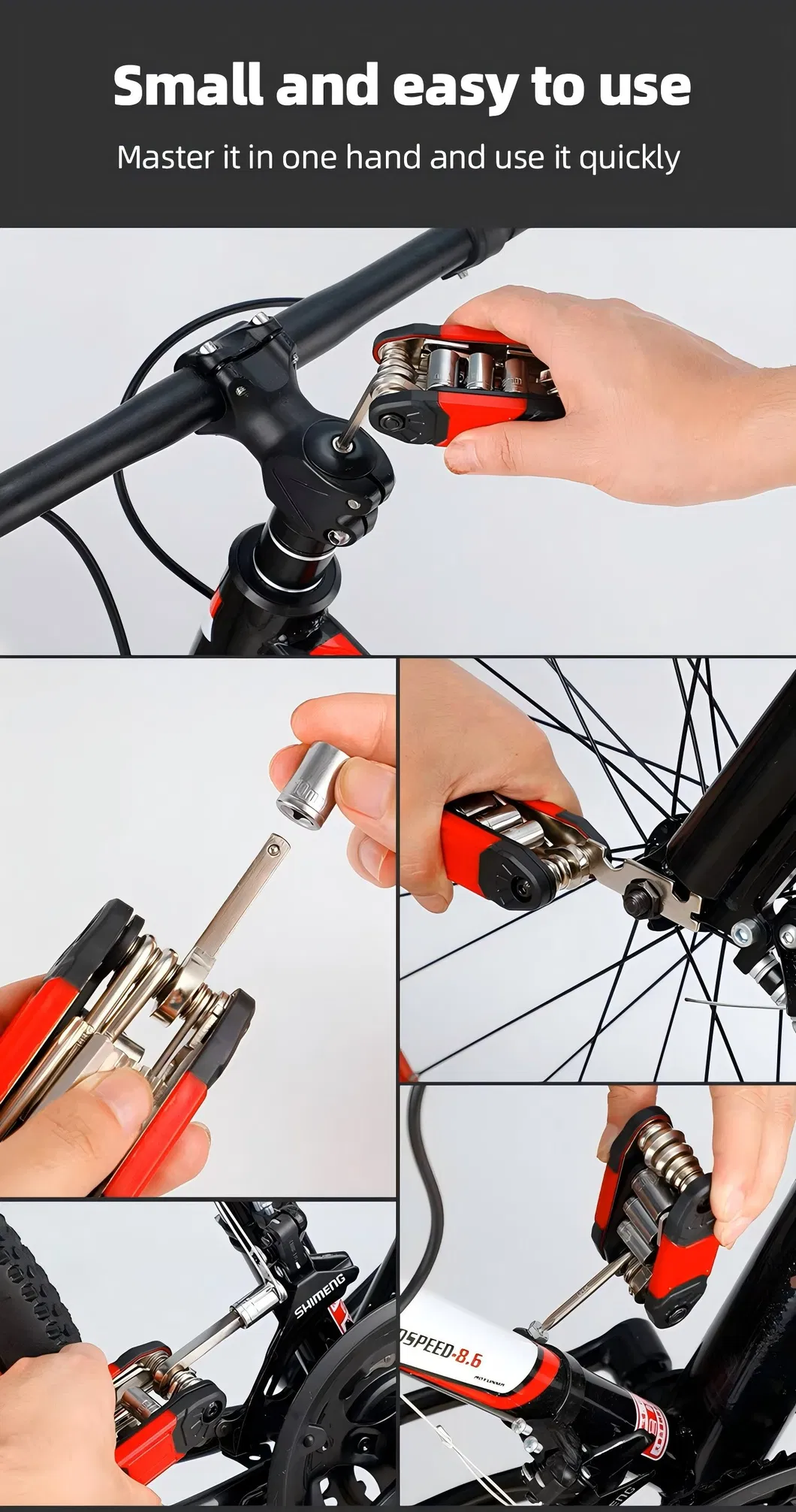 Outdoor Emergency Bike Repair Tool Kit EDC Multitool Survival Gadget Item Bicycle Mini Multi Function Tools Gadgets
