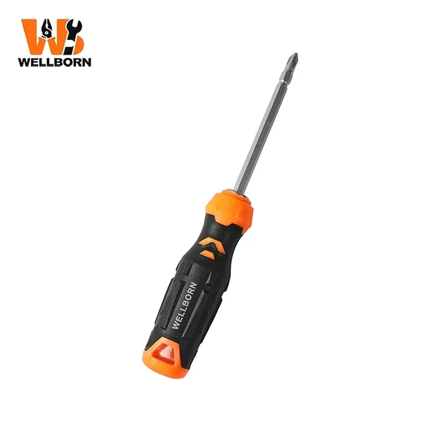 High Quality E-002 Detachable Tire-Pattern Handle Slotted Screwdriver for Furniture Assembly