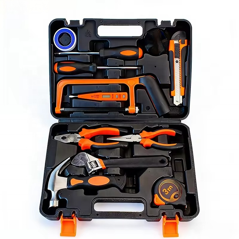 13PCS Professional Household Tool Set Portable Hand Tool Kit with Storage Case for Daily Home Maintenance and DIY Repair Tasks