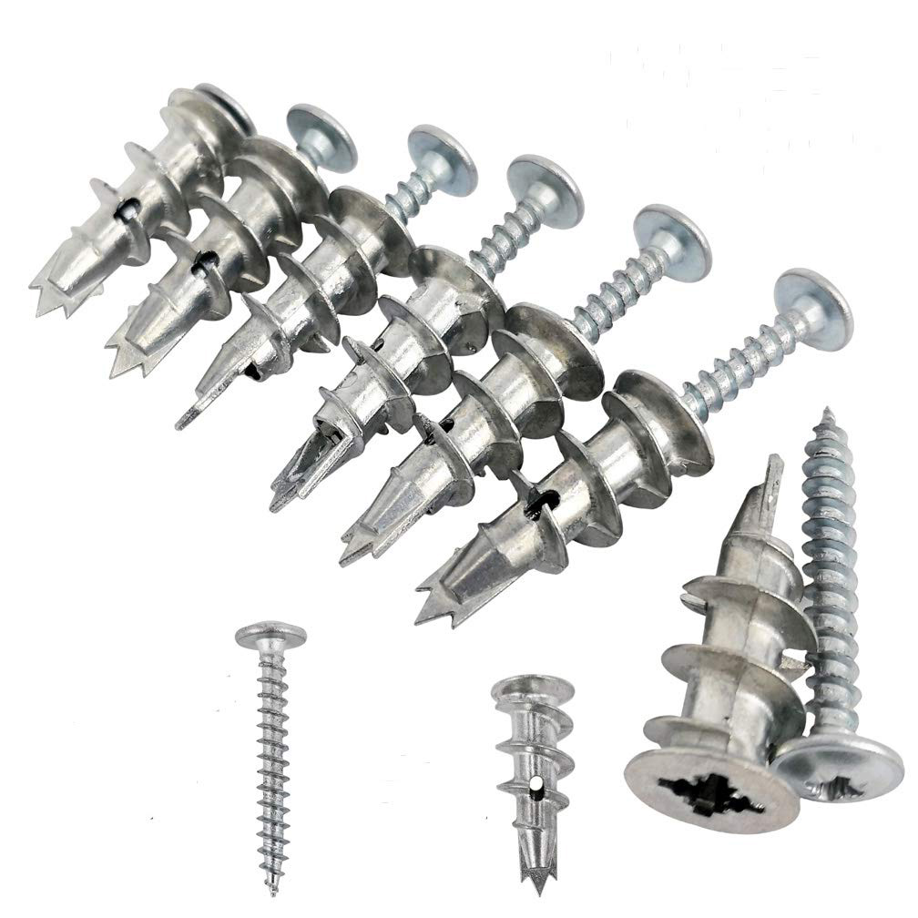 ISO Metric Oval Ground Screw Drilling Universal Stainless Steel Wall Anchor 5x25 Self Drilling with Screw Plain Finish