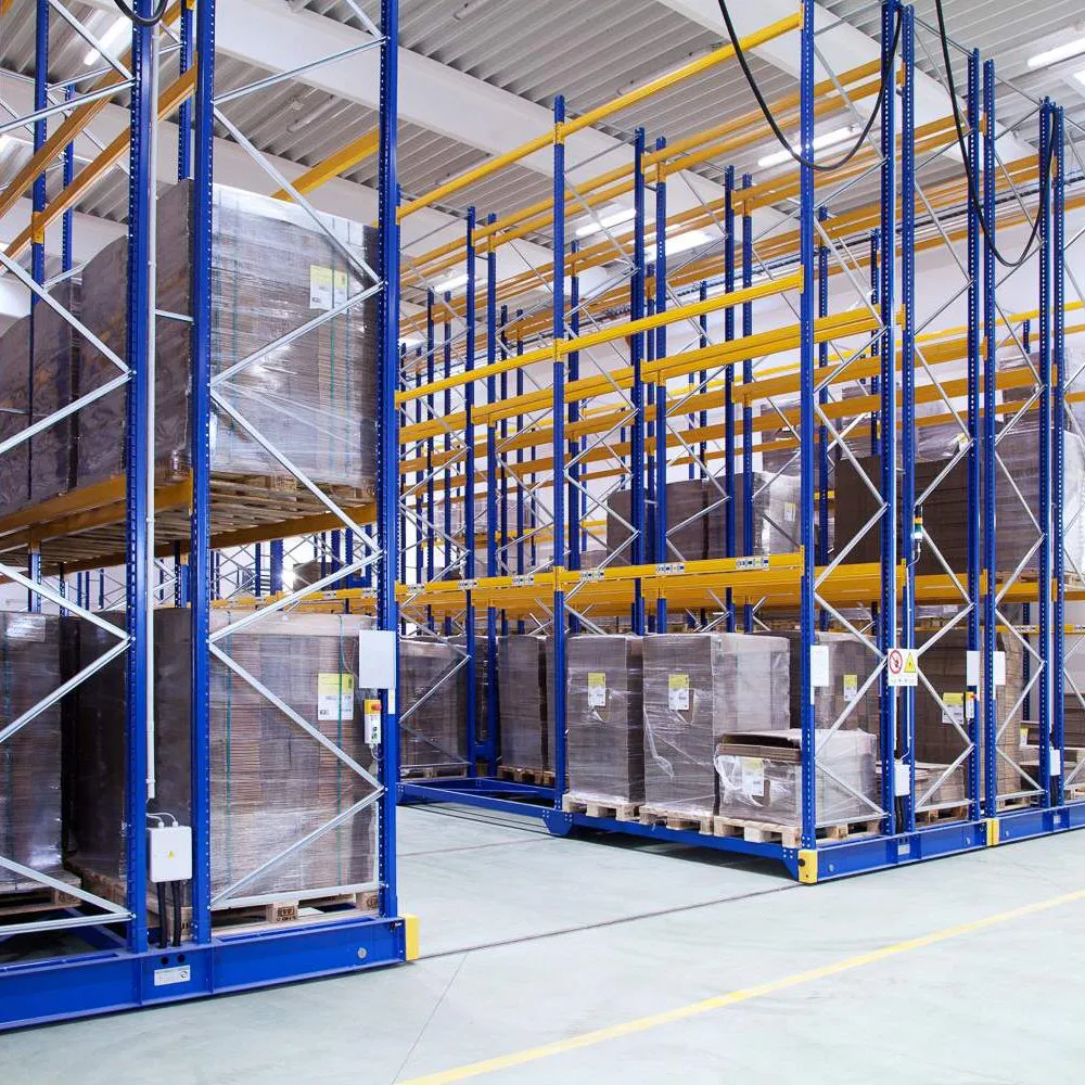 Industrial Warehouse Electric Mobile Racking Systems for Quick Rotation