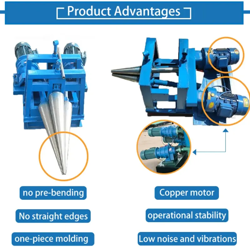 Pipe Rolling Machine Sheet Metal Steel Plate Tube Bending Roller Machine