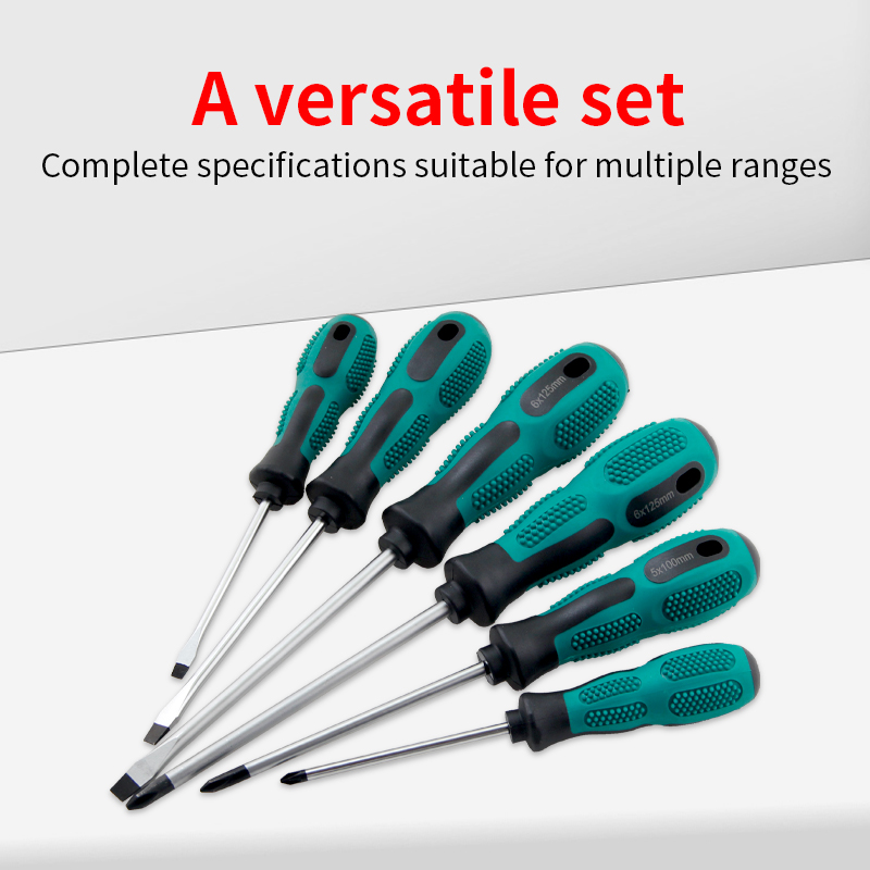 LXD 10Pcs Professional Screwdriver Set Phillips &amp; Flathead Chrome Vanadium Steel Magnetic Tip Home Repair Furniture Assembly Kit