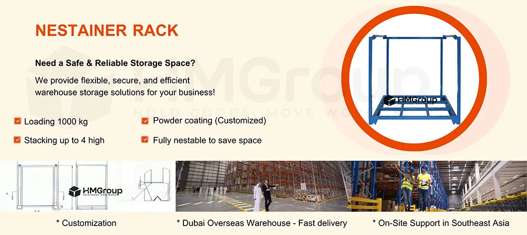 Heavy Duty Transport Stacking Portable Storage Detachable Rack System