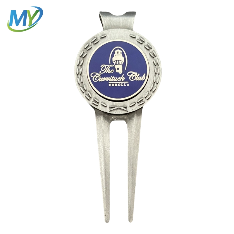 Custom Golf Magnet Divot Multi Function Tool Bulk Golf Divot Repair Tool with Ball Marker