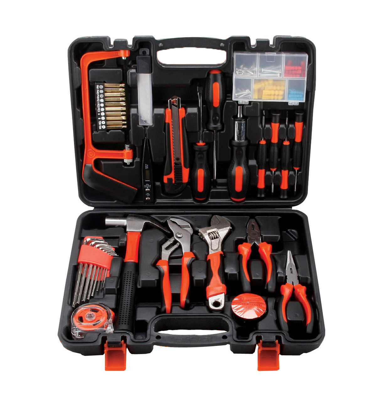 Multifunctional Stainless Steel Household Hardware Tool Set Electrician Woodworking Kit Combination Repair Portable Toolbox Home