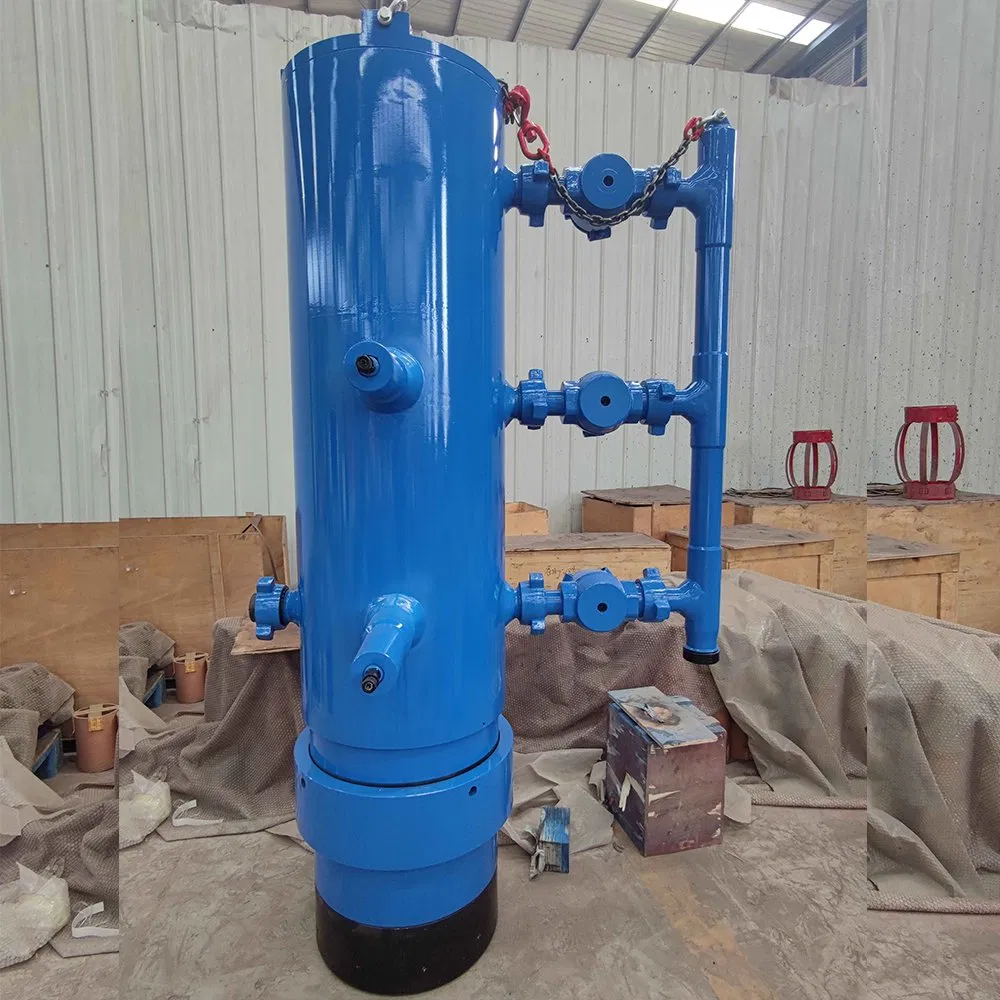 Oilwell 35MPa Btc Double Plug Cementing Head API High Performance Cementing Tool