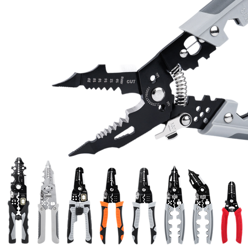 Electrical Wire Stripper Tool Multifunction Crimping Pliers Cable Cutter for Electrician Repair and DIY Work