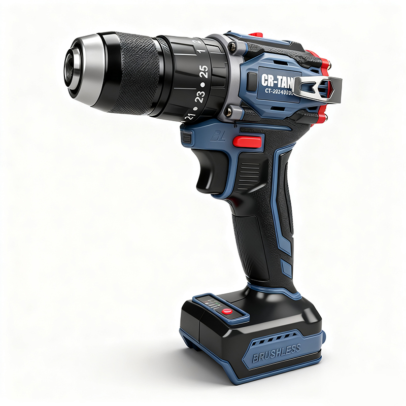 Cordless Electric Drill Driver Impact Wrench Set OEM Brushless Motor 10mm Drilling Diameter 35N.M Torque Screwdriver Tool Kit