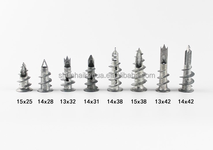 Zinc Self Drilling Drywall Anchor Hollow Wall Anchor Kit with Screws