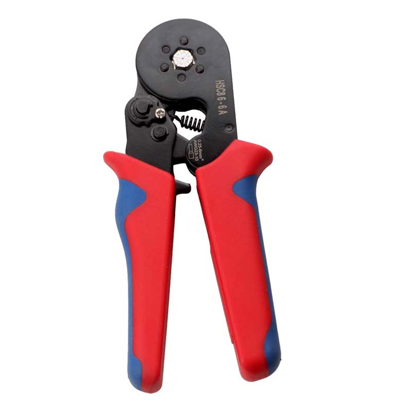 Ferrule Crimping Tools HSC8 6-6A Self-Adjusting Hexagonal Wire Crimper Pliers for 0.25-6mm2(AWG23-10) Electrical Circuit Repair