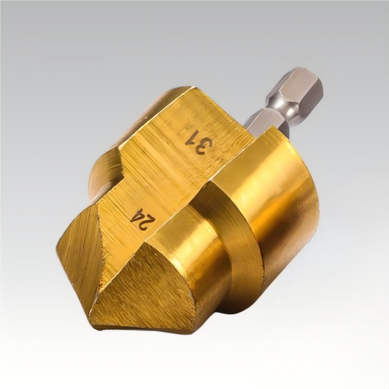 Titanium Plating Countersink Drill Bits - Pipe End Preparation Tools for Plumbing