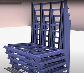 J Compact Metal L Frame Glass Shelving Carrying Handling Storaging System