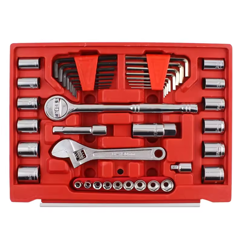 Peaktop 99-Piece Emergency Tool Set, Household Hand Tool Kit, Home Repair and Car Maintenance Tool Set