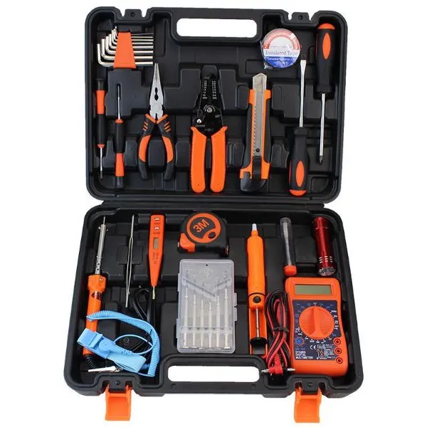 46PCS 1/4"&1/2" Multifunction Socket Wrench Combination Repair Tools Set