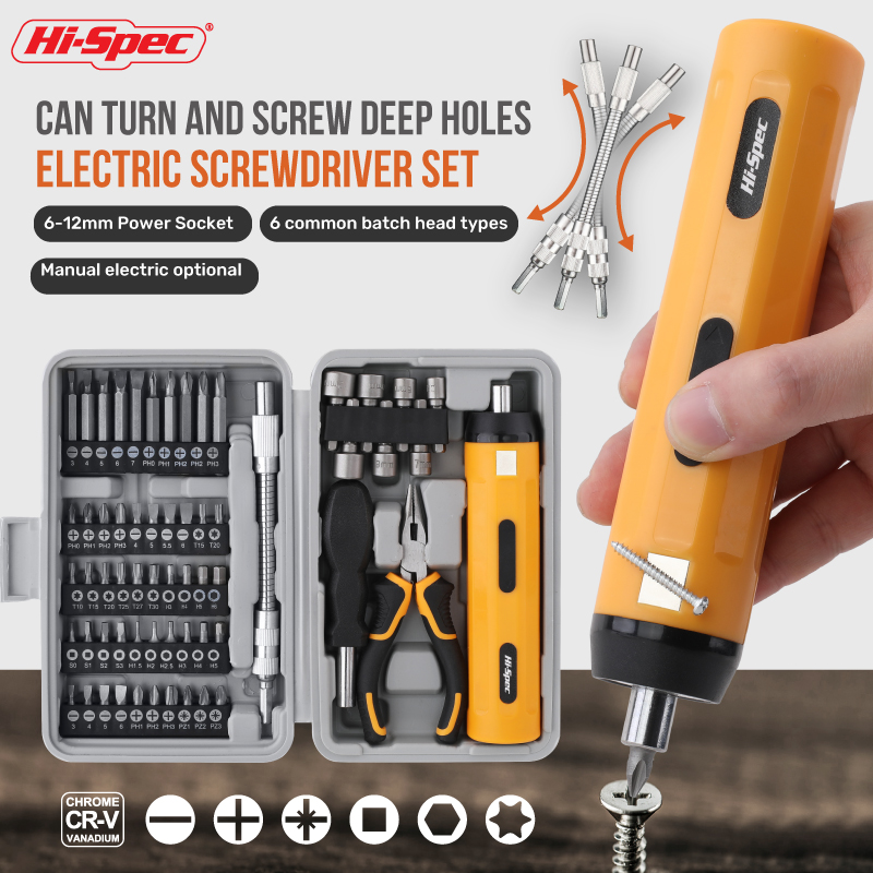 Hot-Sell 3.6V USB Electric Screwdriver Kit Mini Portable DIY Home Repair Tool Set for Mobile Phones Computers Drones OEM