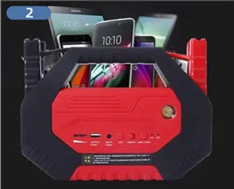 Automobile Emergency Kit Jump Starter Tire Inflator Repair Tool Kit