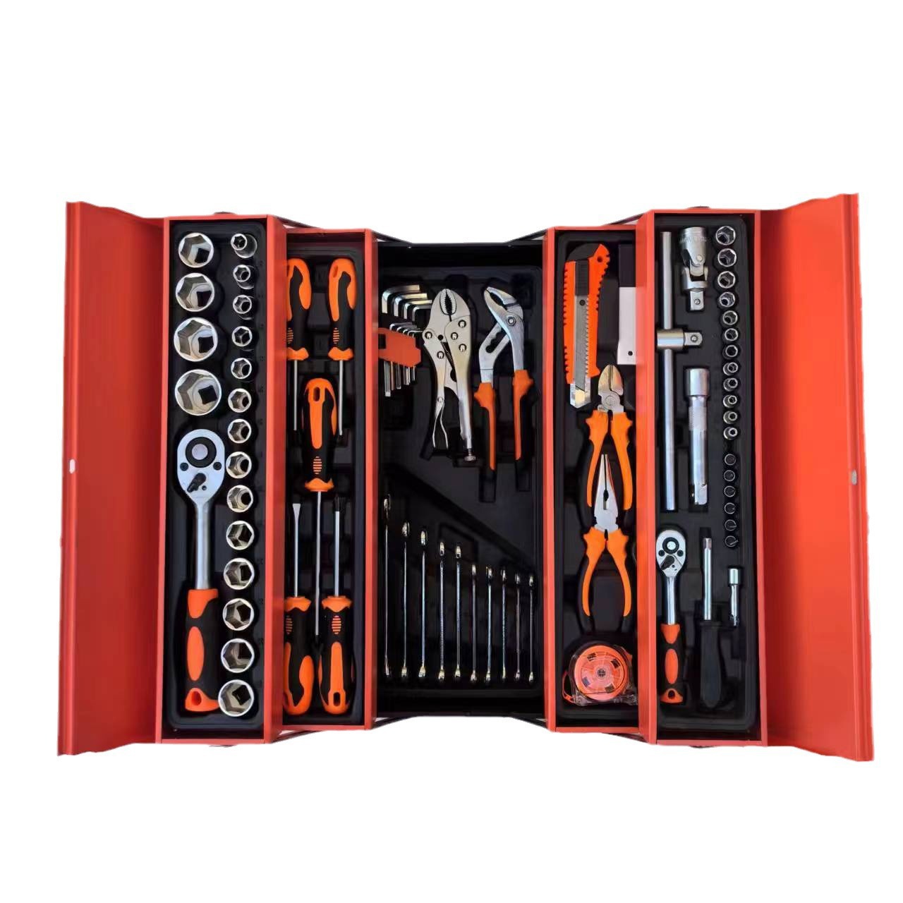 Home Car Repair 85pcs Gloves Safety Home Car Toolbox Wrench Socket Set Mechanical Metal Box Glove Toolbox
