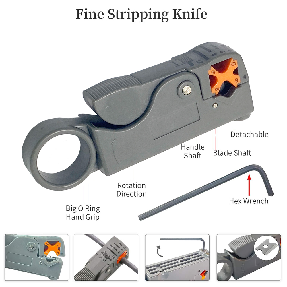 Toolkit Network Cable Lan Tester Wire Cutter Screwdriver Hand Tool Set RJ45 Crimp Pliers Network Repair Tool Kit