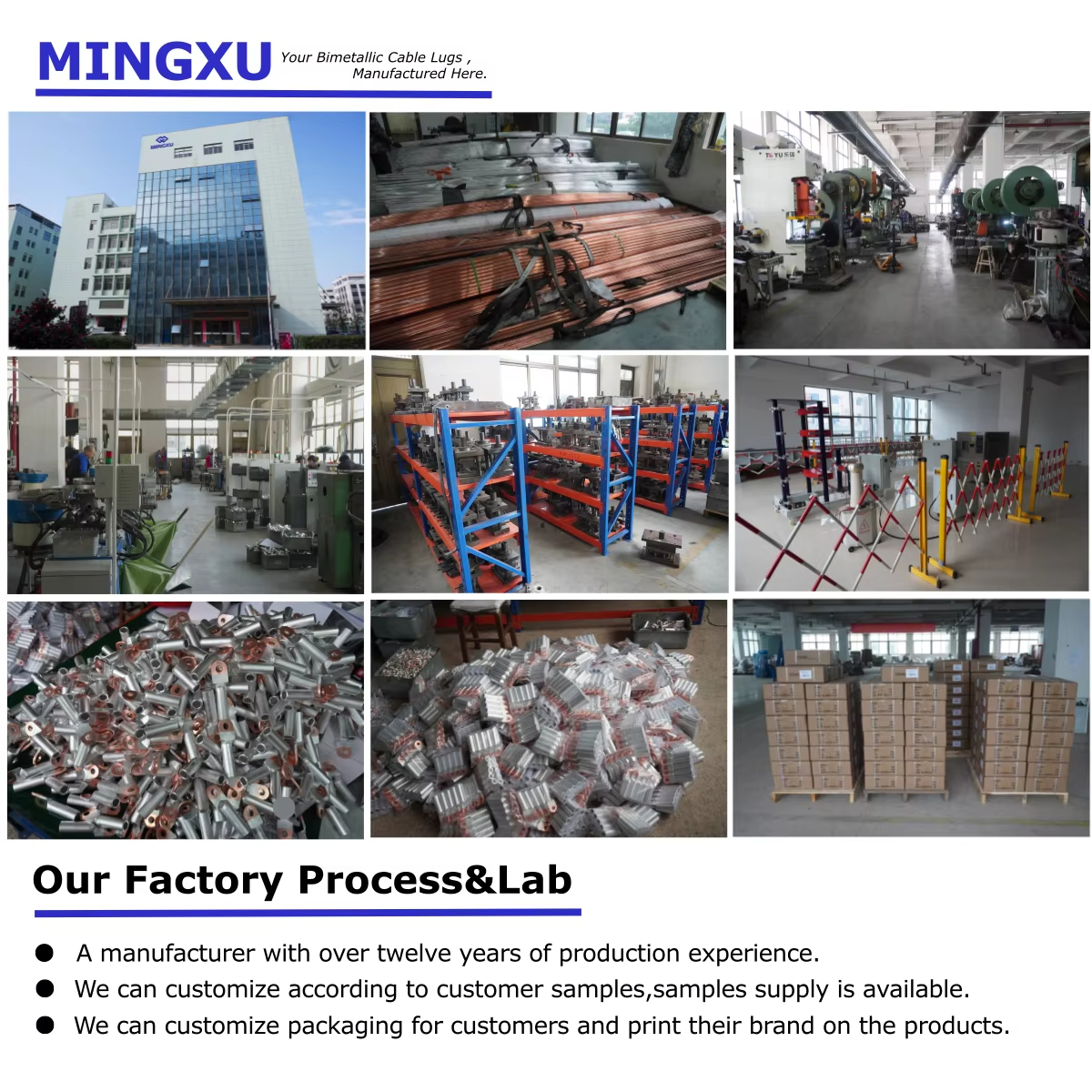 Precision DTL-1 240 Copper Aluminum Bimetallic/Bimetal Cable Crimping Lugs High Quality Wire Connecting With CE/IEC Test